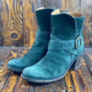Fiorentini + Baker Eternity Women Green‎ Suede Ankle Boots Size EU 36 / US 6